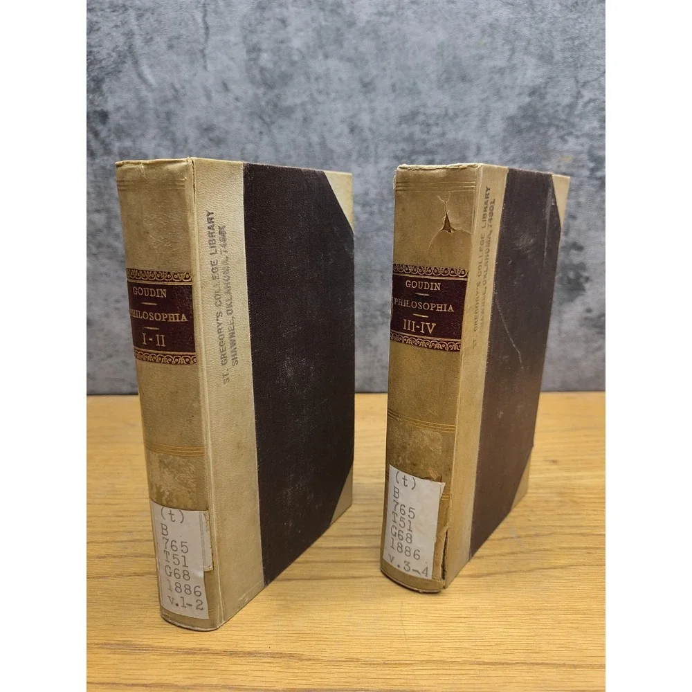 Philosophia - Goudin‎ - 1886 Quarta Editio Vol. 1-4